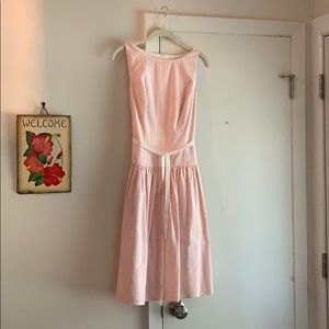 Drop-waist Seersucker Sun Dress